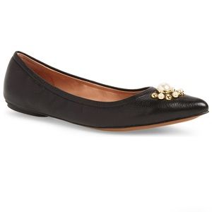 Linea Paolo Nadia Embellished Pointy Toe Flat
Size 7